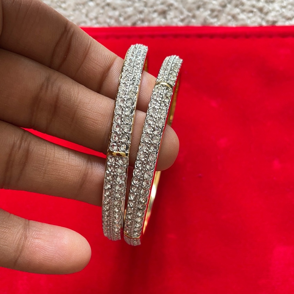 Swarovski gold bangles bracelet